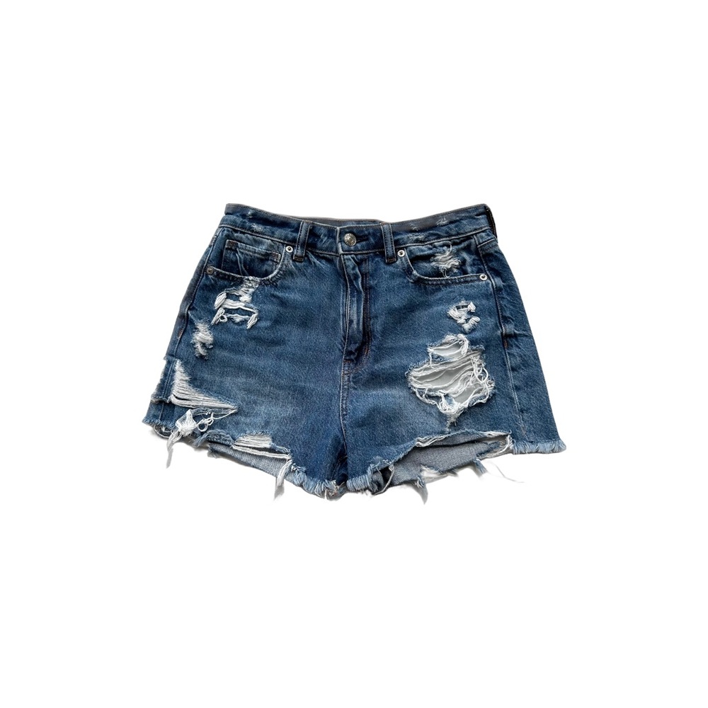 American Eagle Distressed High Waisted Mom Shorts Size 2